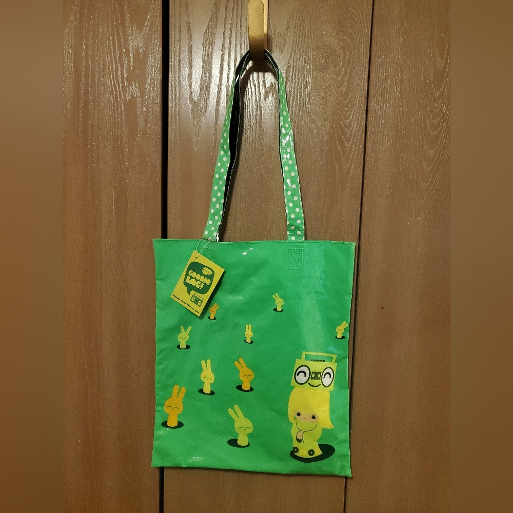 NWT Momiji + Peskimo Art Green Pets Spotty Dotty Yeah! Shopping / Goodie Bag